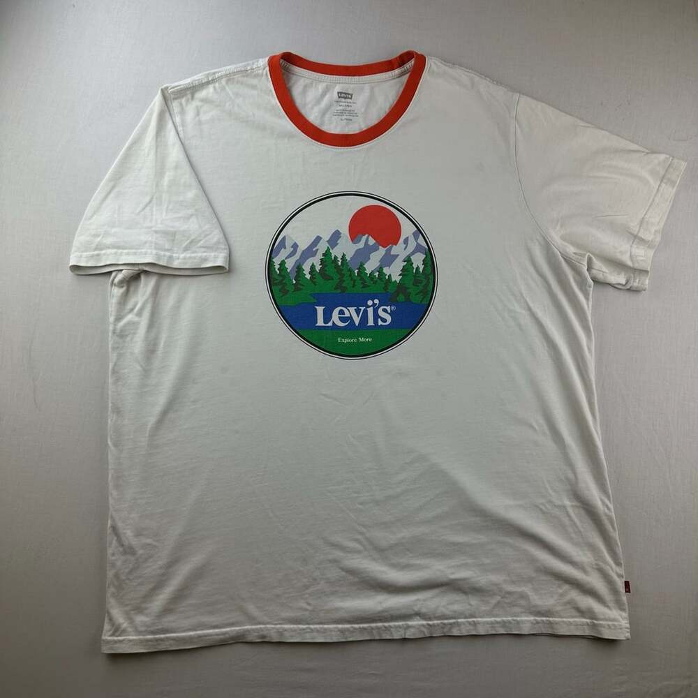 Levi's Graphic Ringer T-Shirt Size XL White Explore More